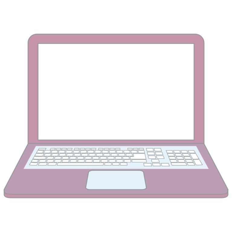 purple and blue laptop image